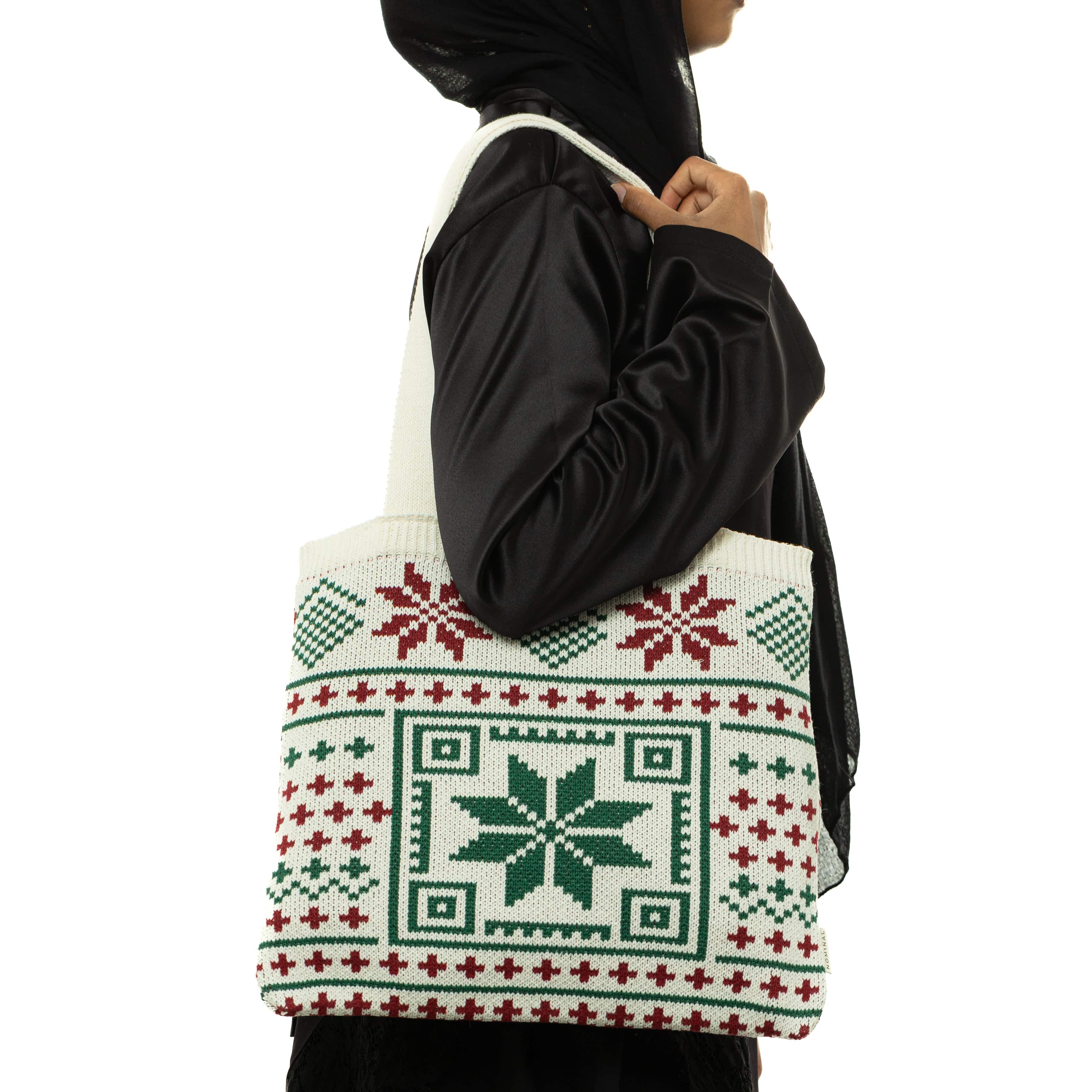 Knit Crochet Tatreez Tote