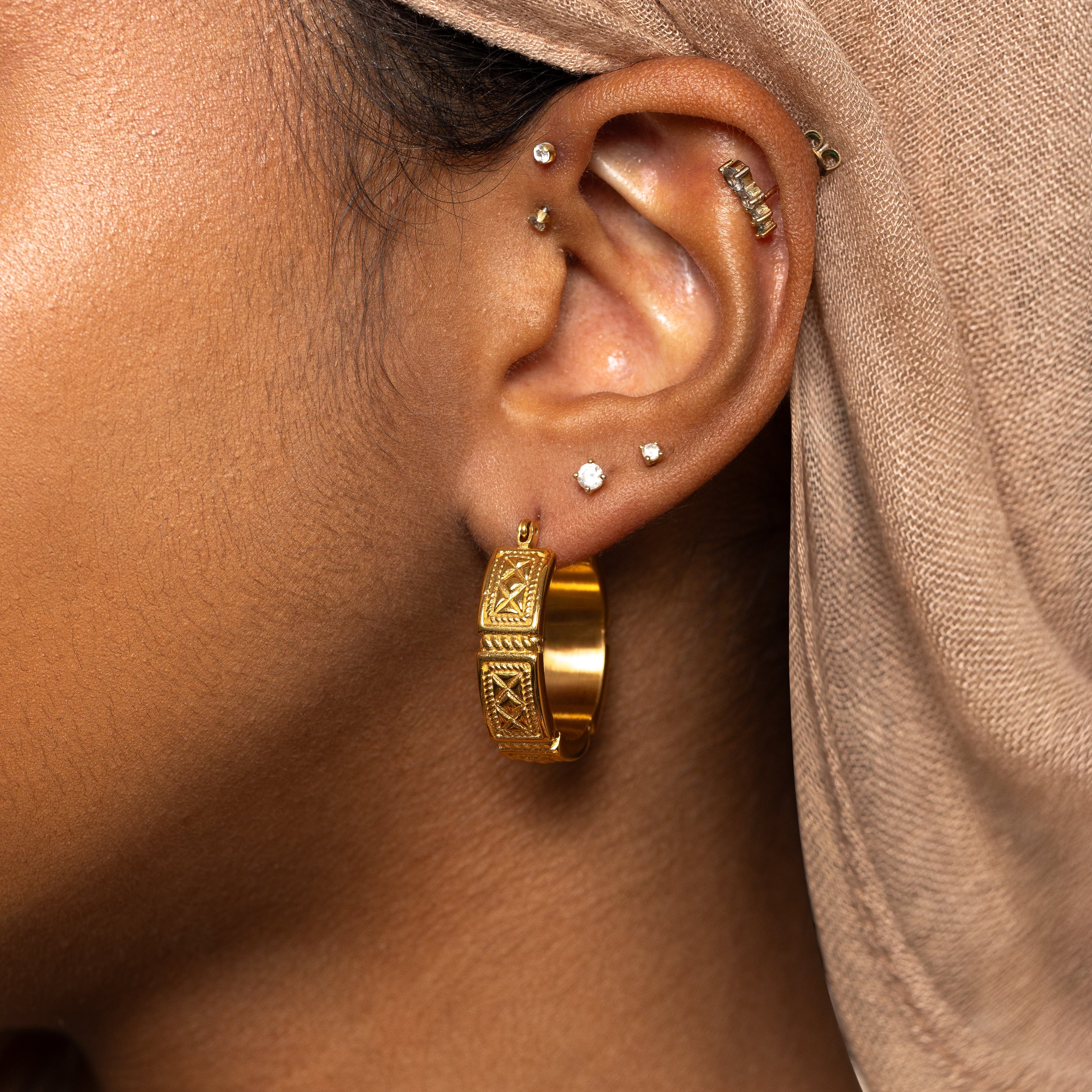 Damascus Tile Earrings