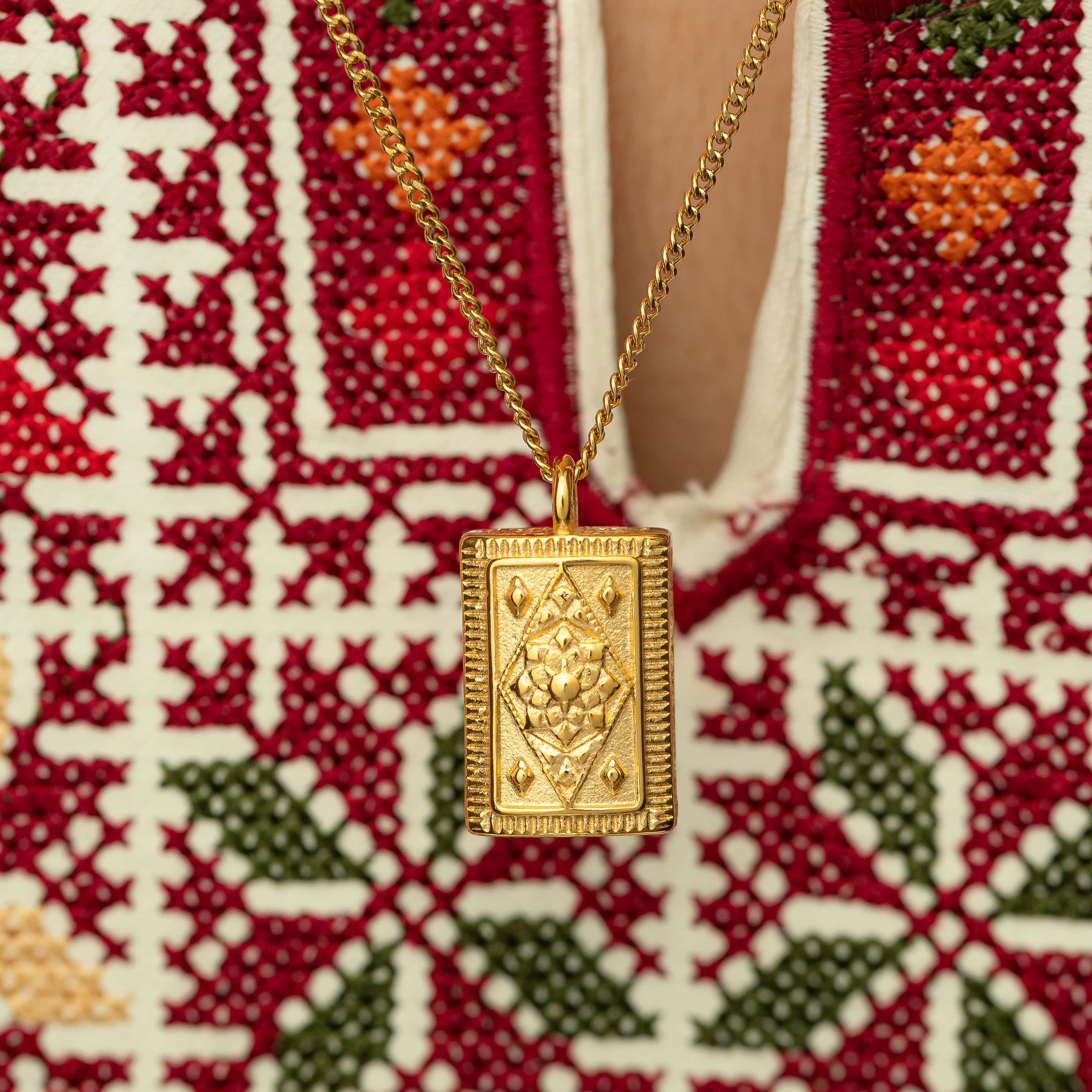 Damask Keepsake Necklace