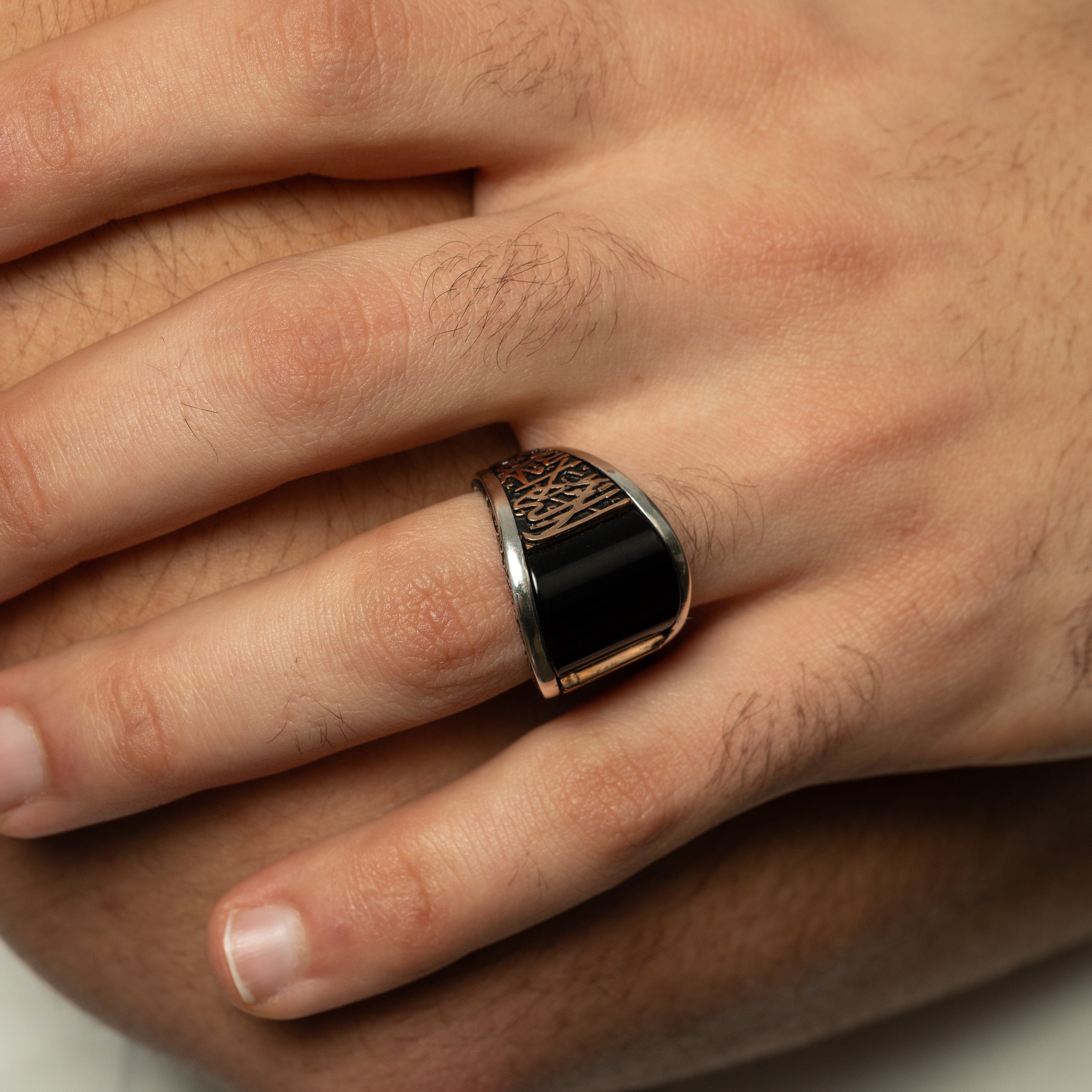 Shahada Black Onyx Ring | Men