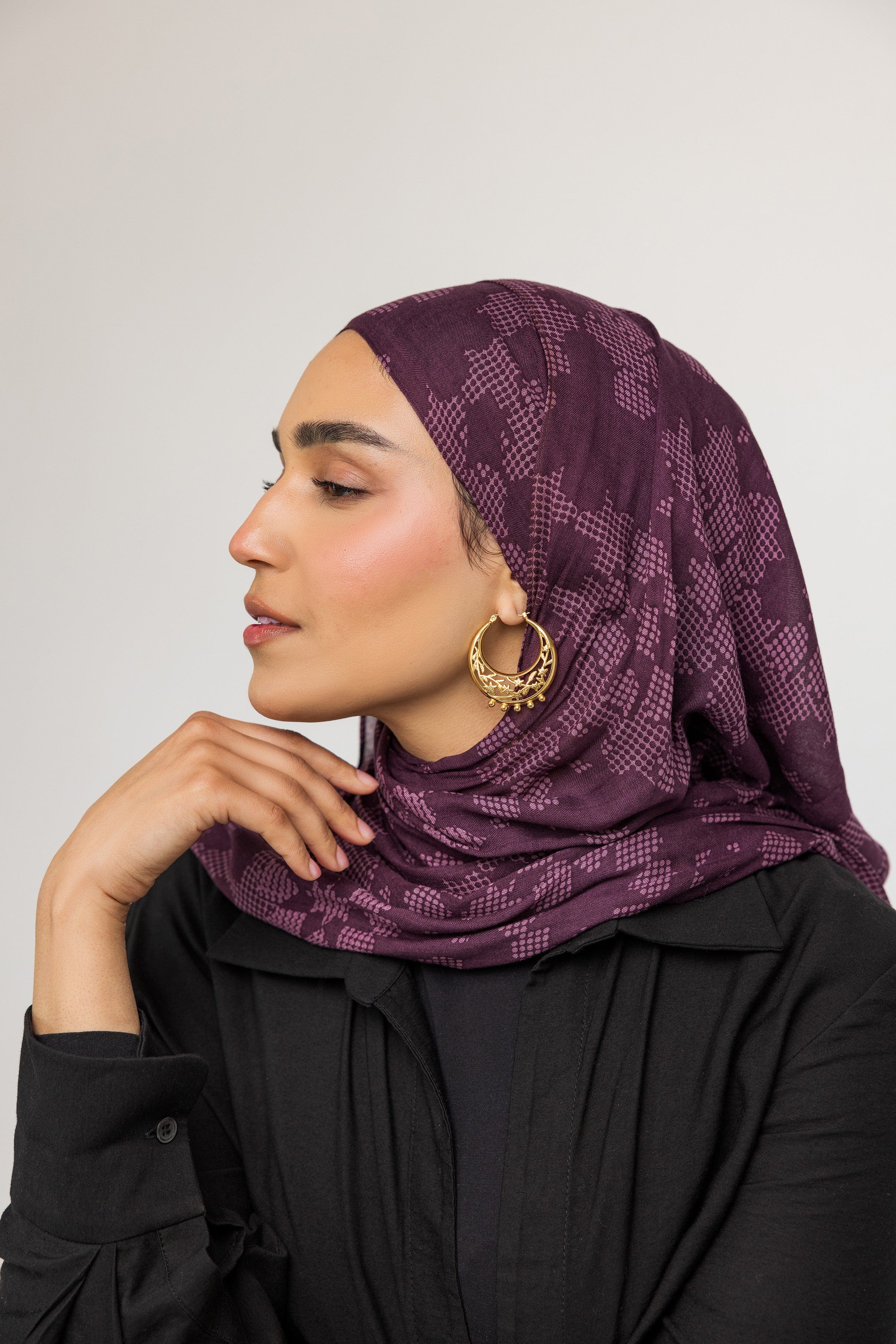 Jasmine Crescent Hoop Earrings | VELA x Nominal