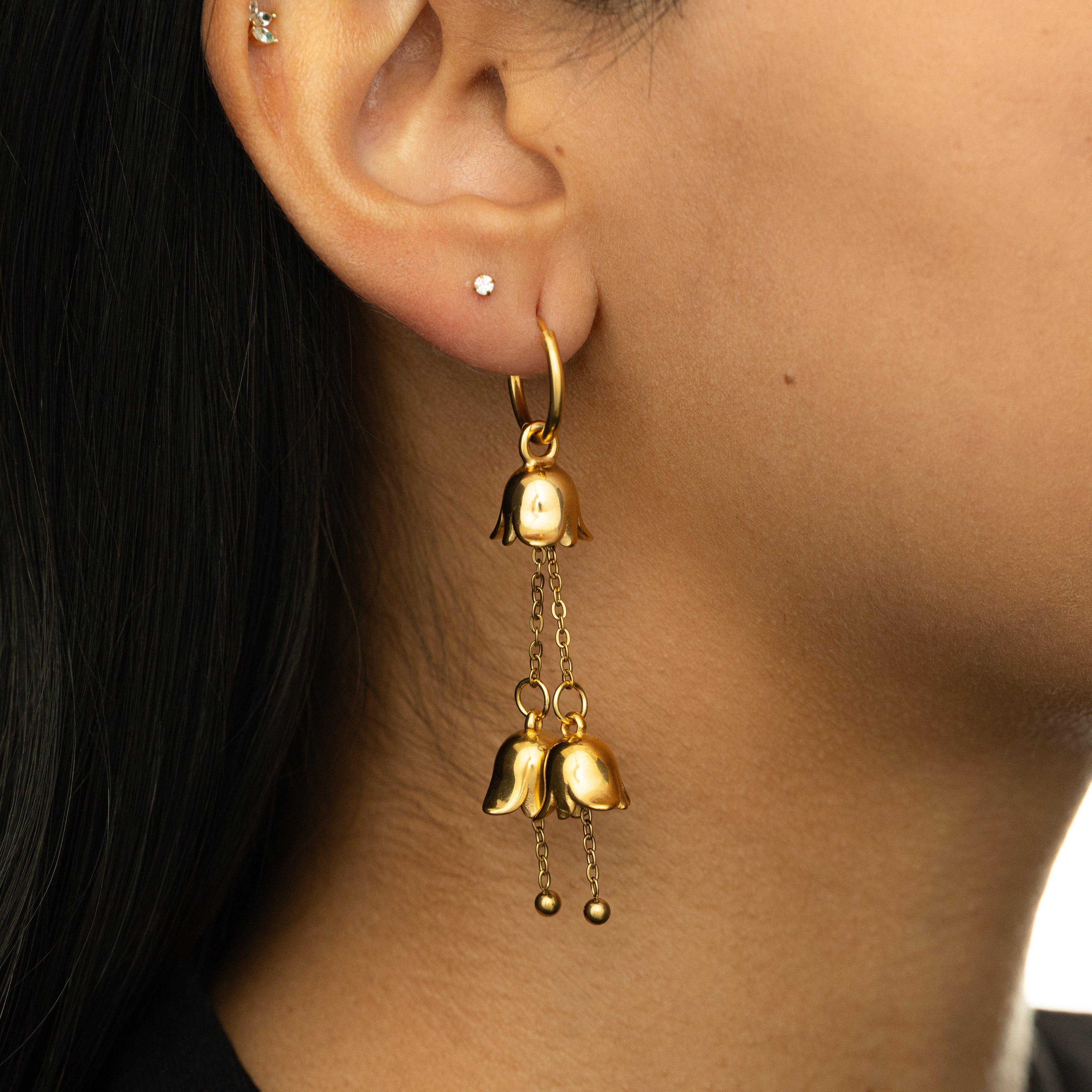 Raining Tulip Hoops