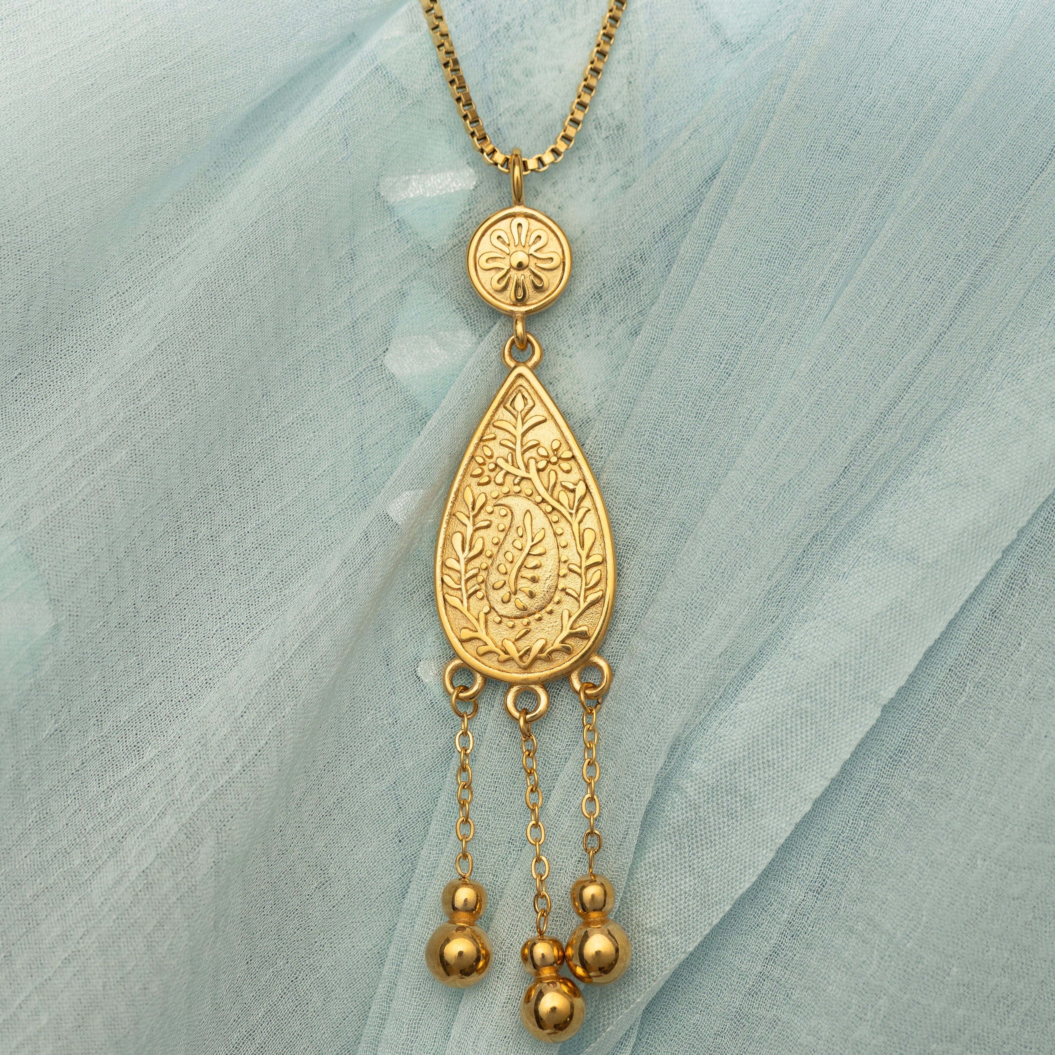 Raining Paisley Necklace