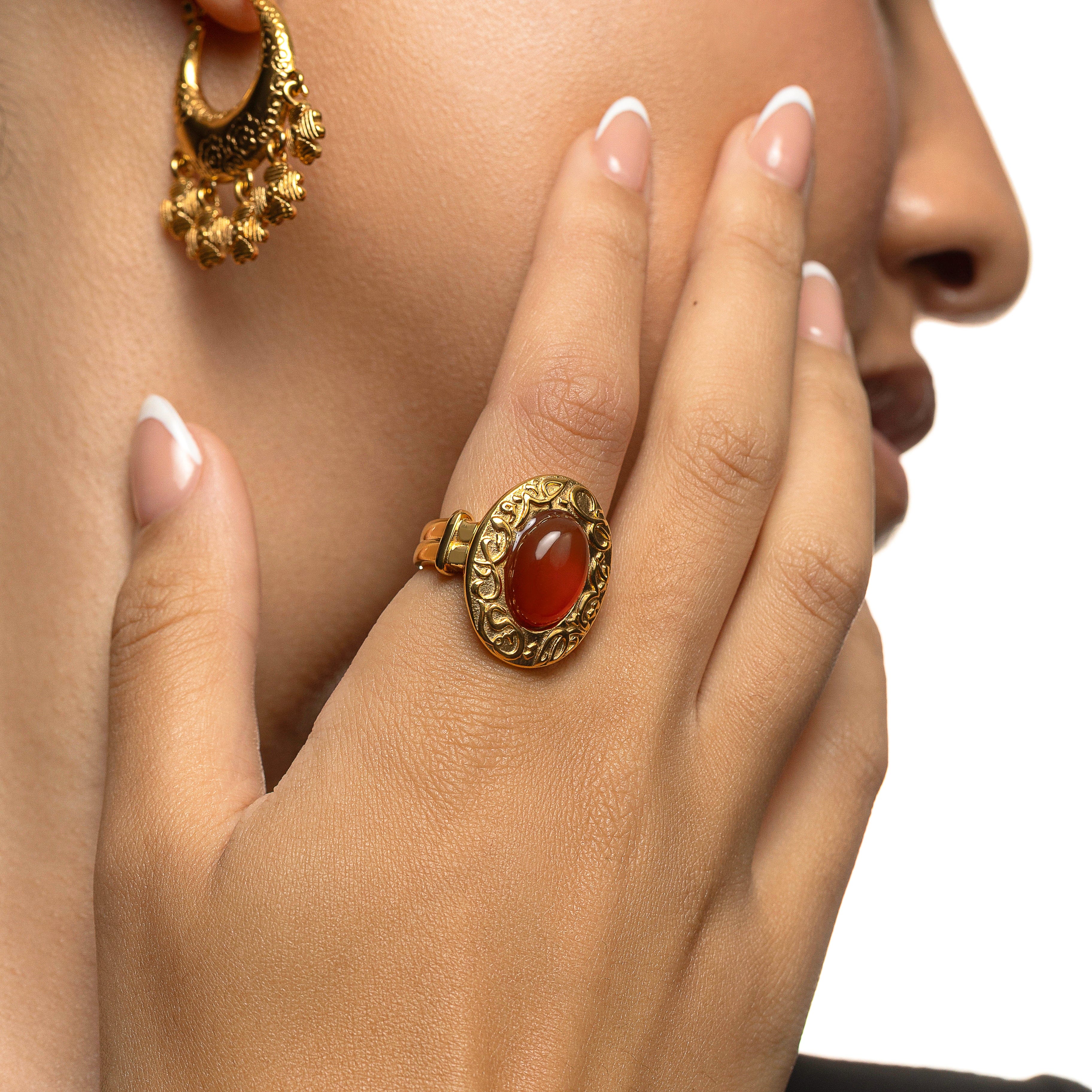 "Roots Don't Fade" Stone Ring