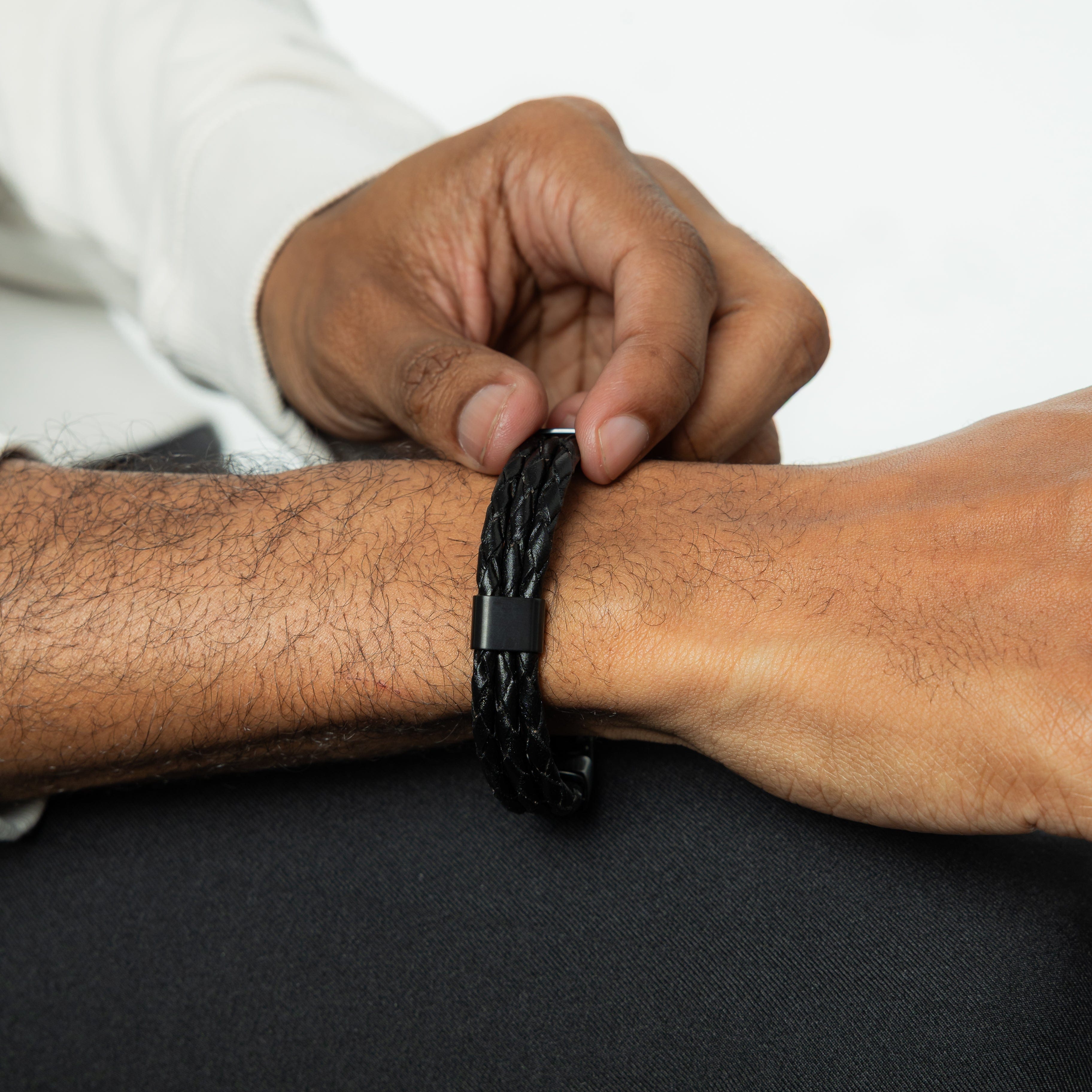 Triple Leather Bracelet | Men