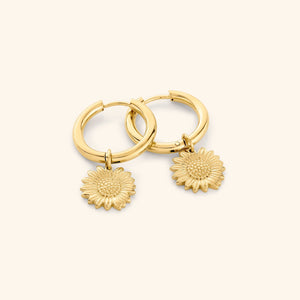 Sunflower Mini-Hoop Earrings - Nominal