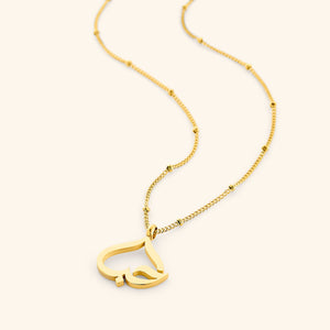 Love' Heart Calligraphy Necklace - Nominal