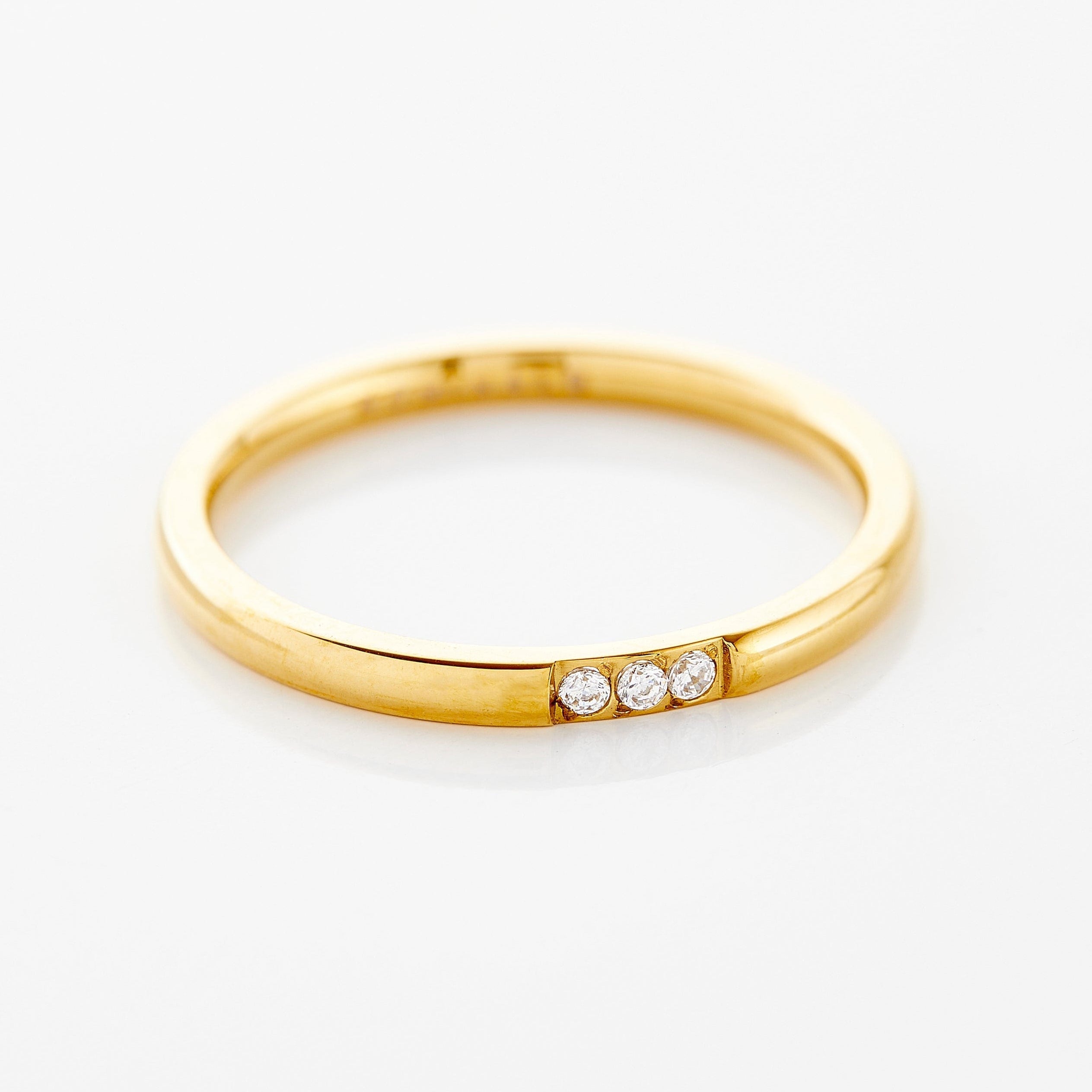 Triple Bezel Ring