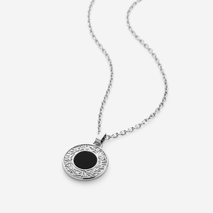 With Hardship Comes Ease Medallion | Black Onyx Stone - Nominal
