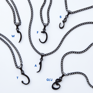 Hanging Arabic Letter Necklace | Men - Nominal