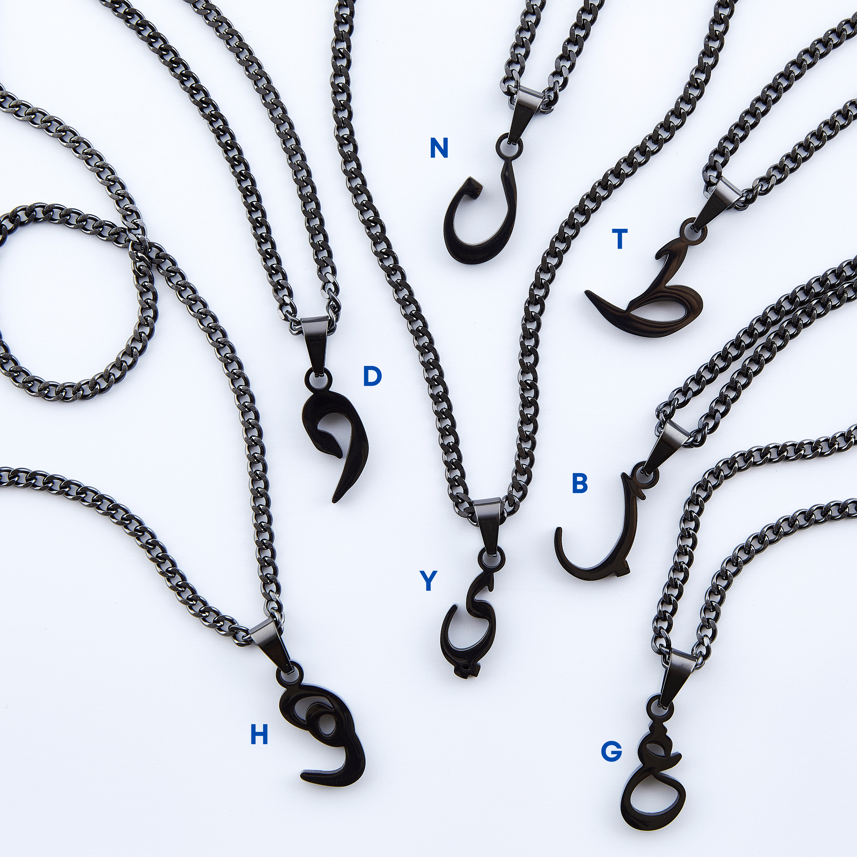 Hanging Arabic Letter Necklace | Men - Nominal