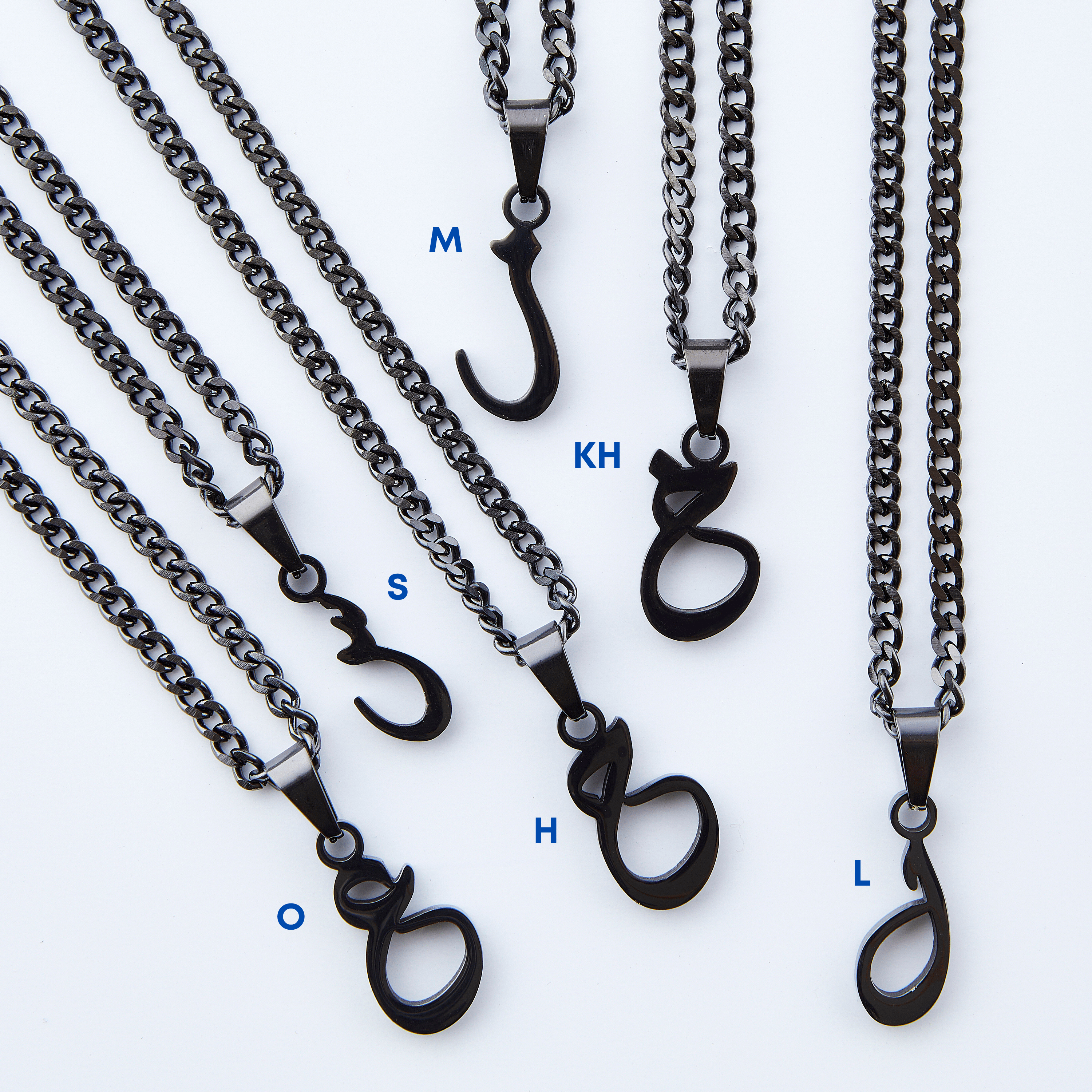 Hanging Arabic Letter Necklace | Men - Nominal