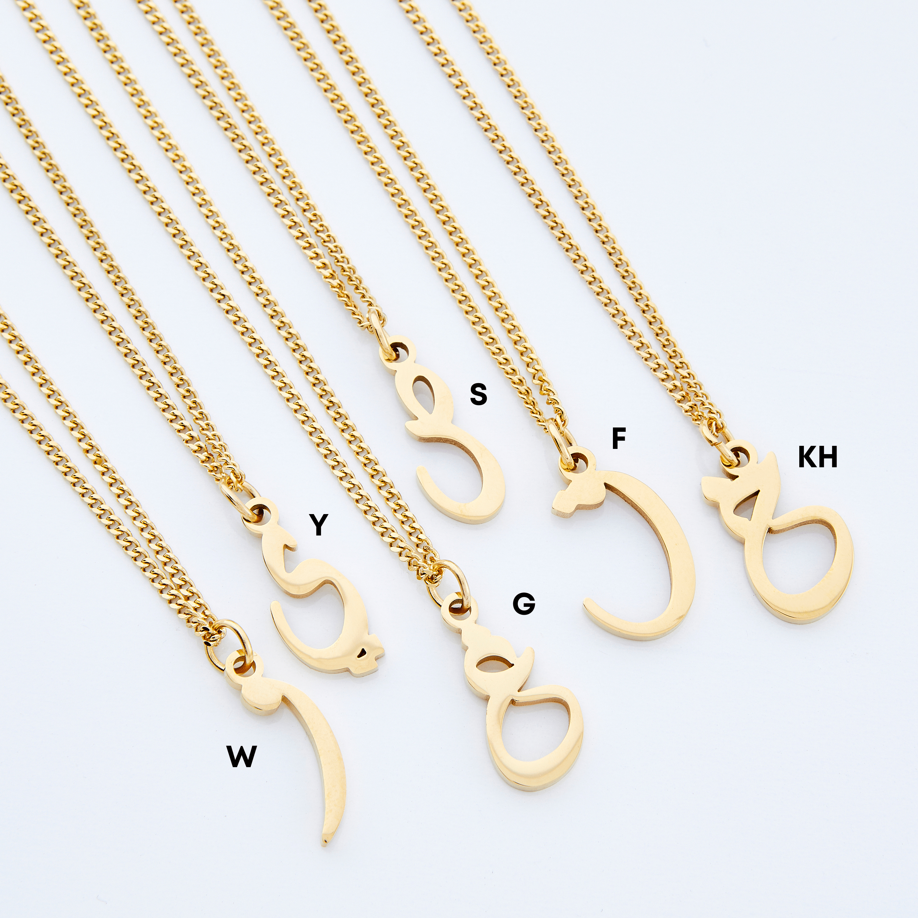 Hanging Arabic Letter Necklace | Women - Nominal