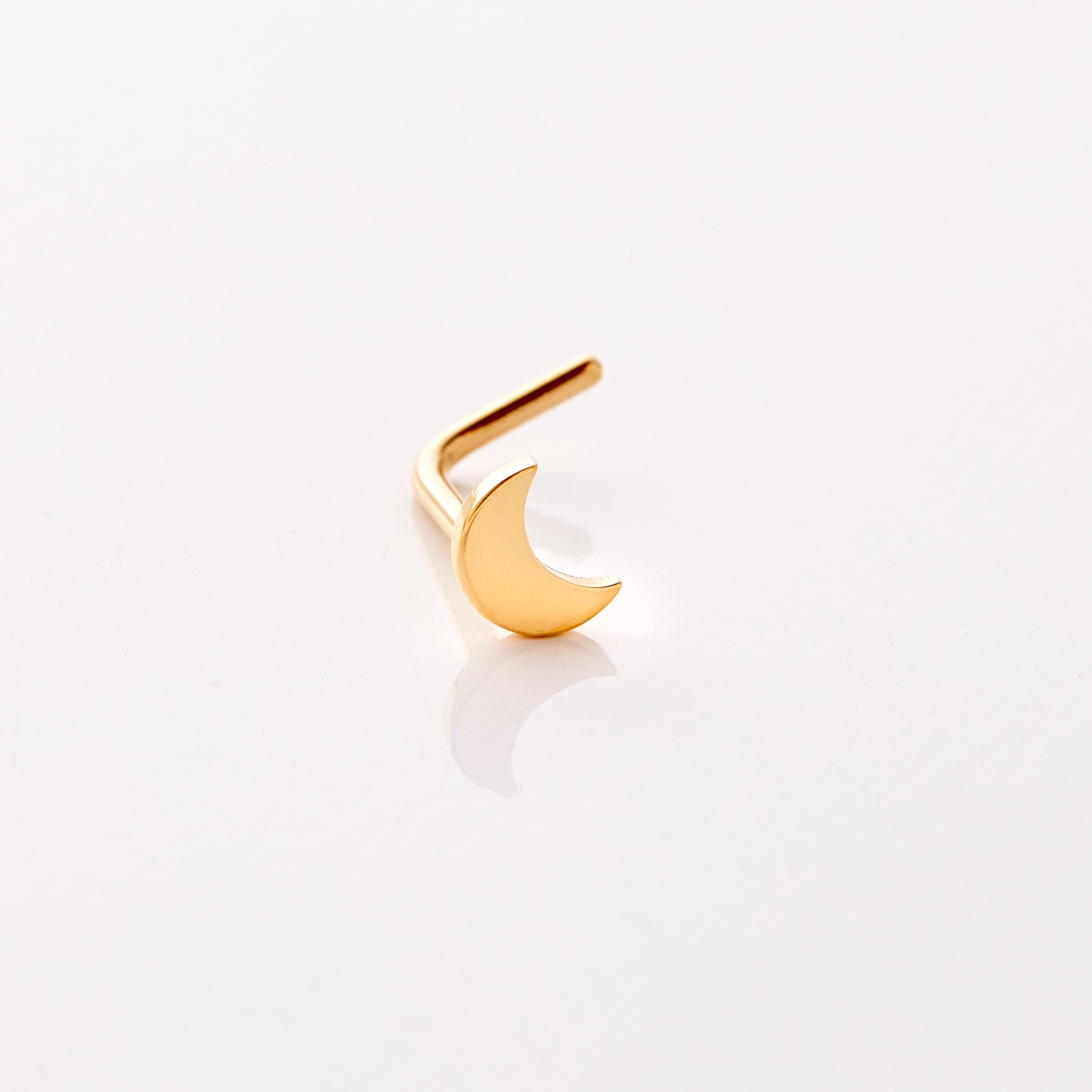 Crescent Stud Nose Ring - Nominal