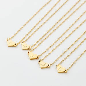 Arabic Letter Heart Necklace | Girls - Nominal