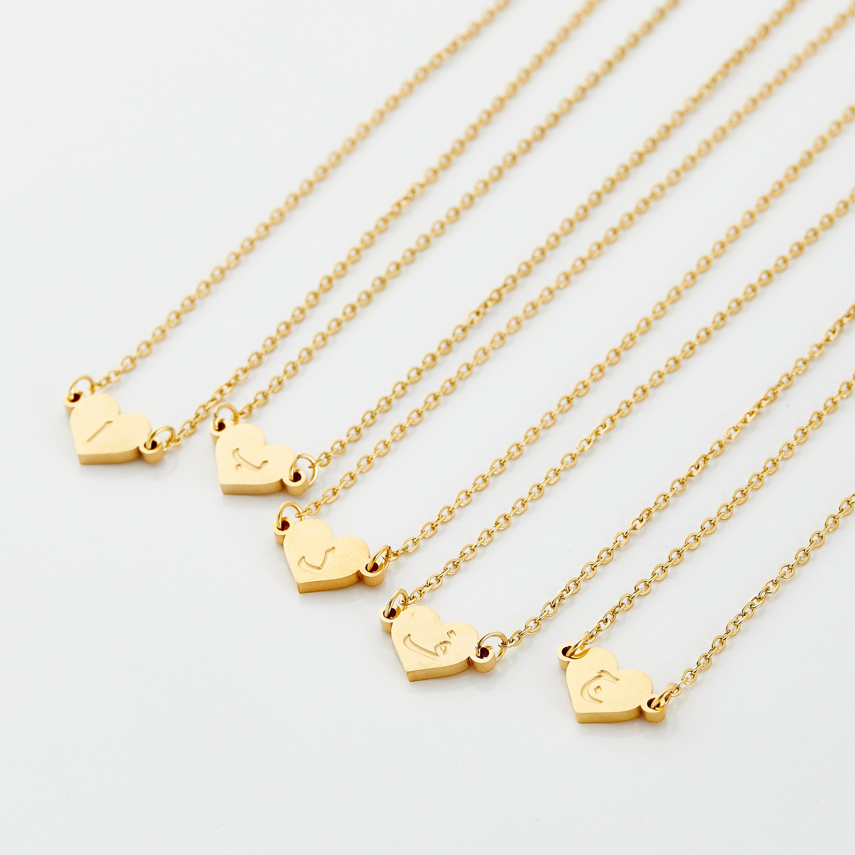 Arabic Letter Heart Necklace | Girls - Nominal