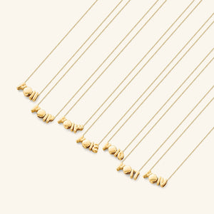Arabic Bubble Birthyear Necklace - Nominal