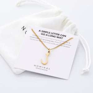 Hanging Arabic Letter Necklace | Women - Nominal