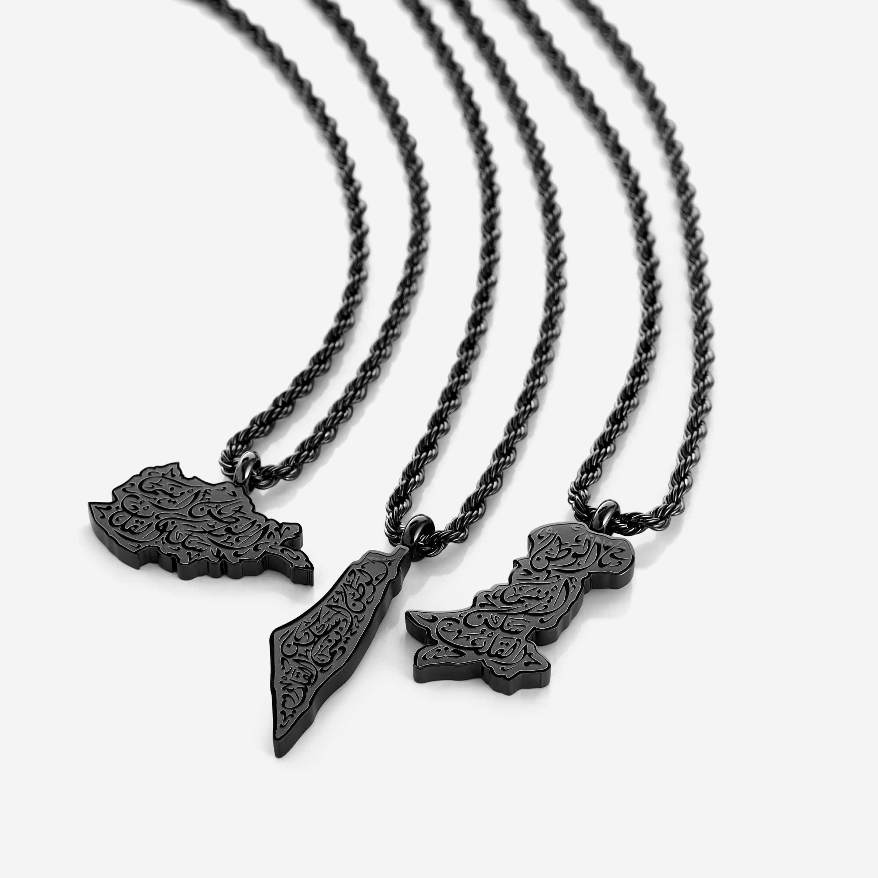 "Home is Where the Heart is" Map Necklace | Men - Nominal