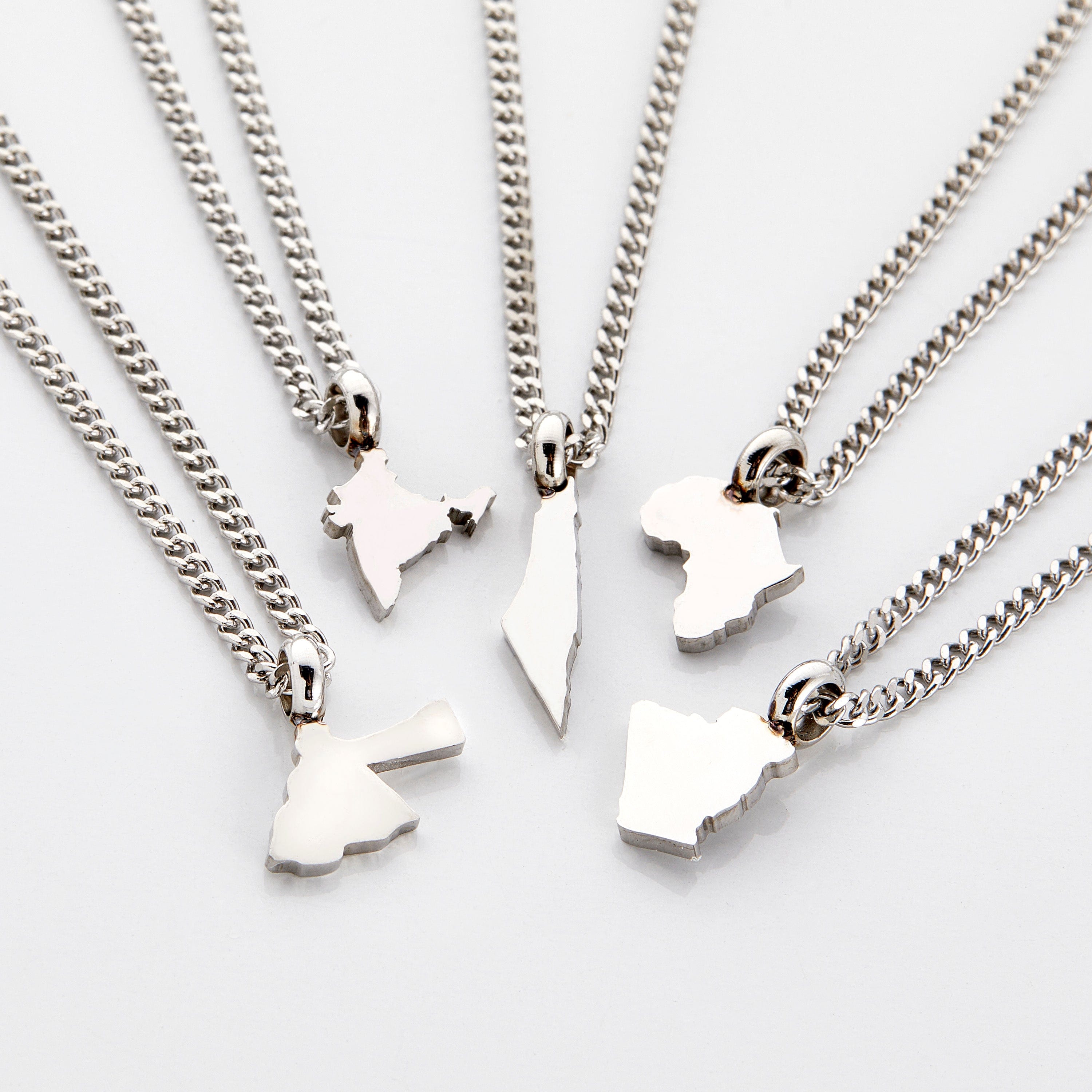 Country Map Necklace | Kids - Nominal