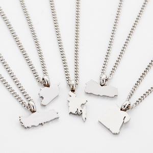 Country Map Necklace | Kids - Nominal