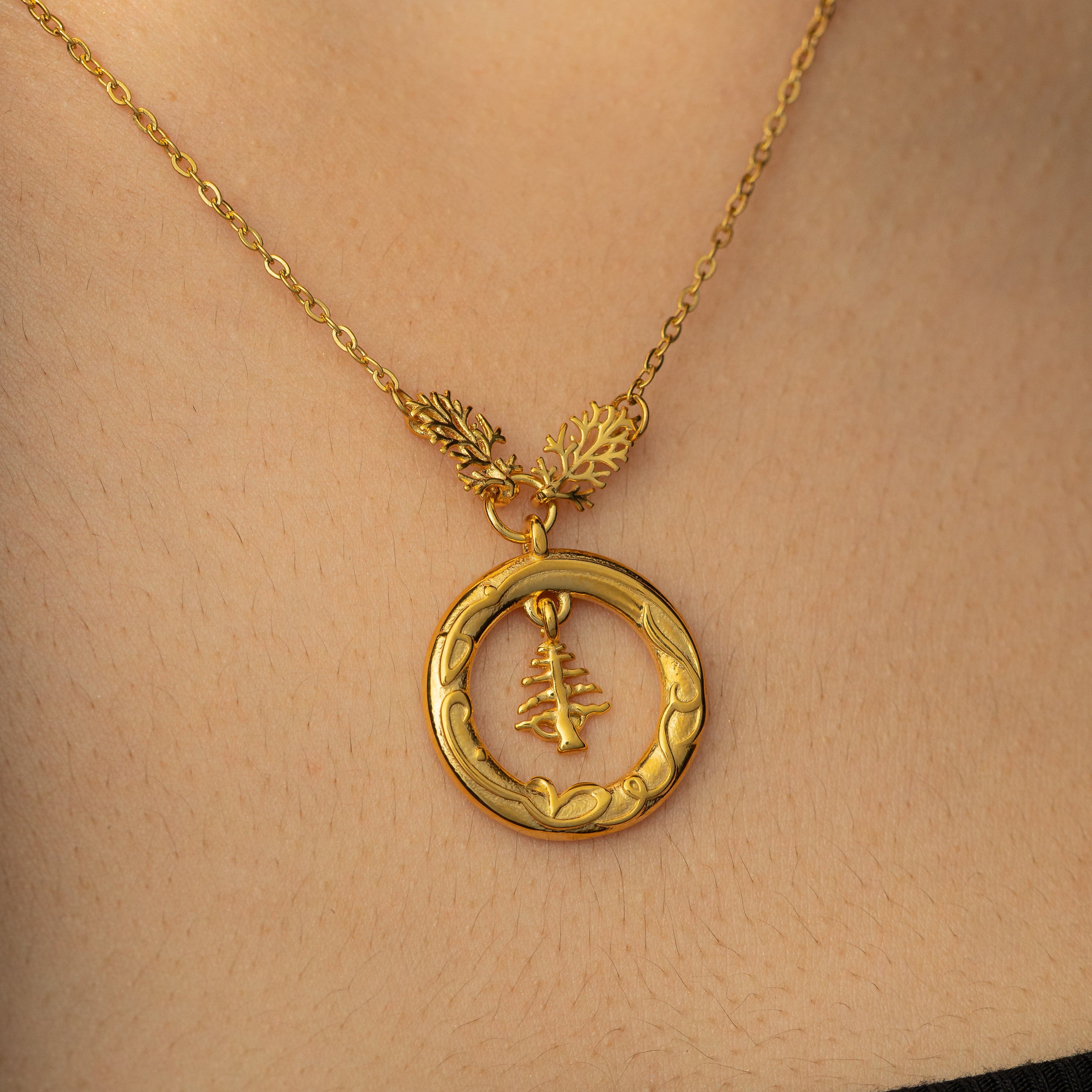 "Love of the Homeland" Lebanon Cedar Necklace