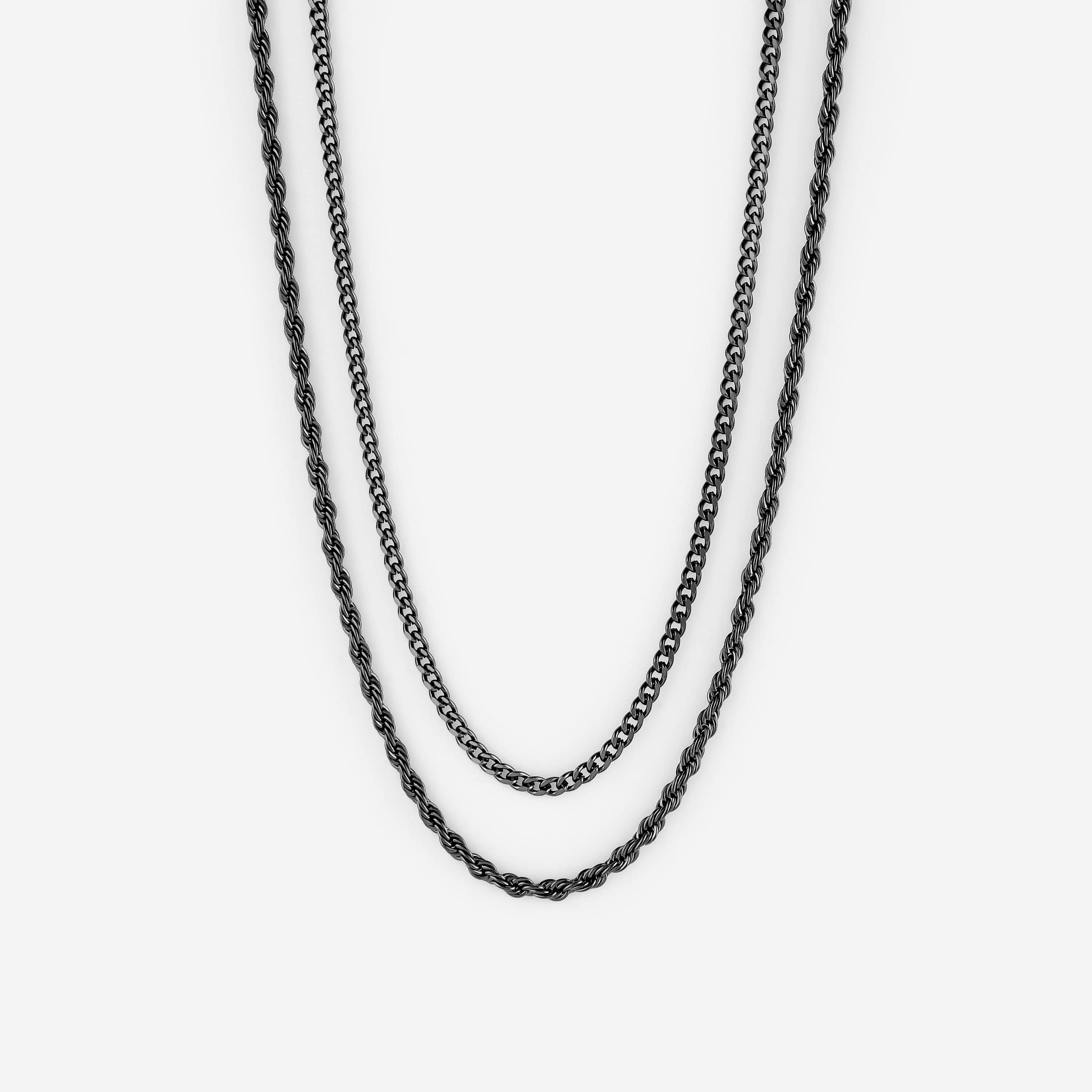 Curb + Rope Chain Stack | Men - Nominal