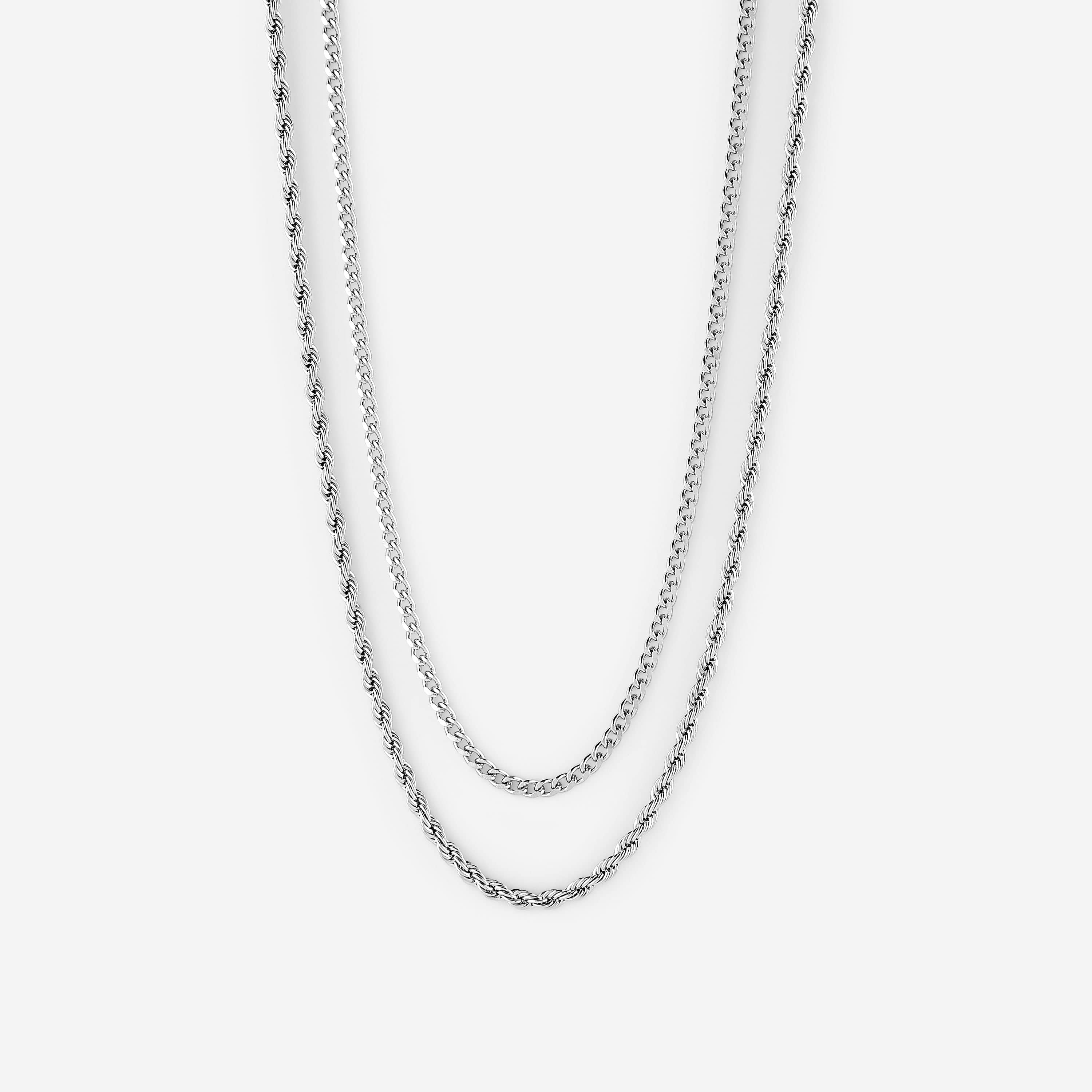 Curb + Rope Chain Stack | Men - Nominal