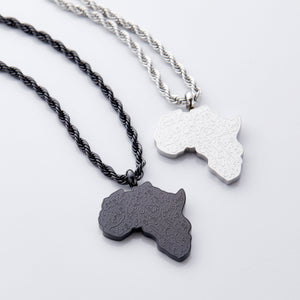 Ayatul Kursi Country Map Necklace | Men - Nominal