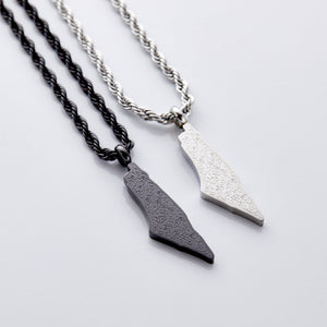 Ayatul Kursi Country Map Necklace | Men - Nominal