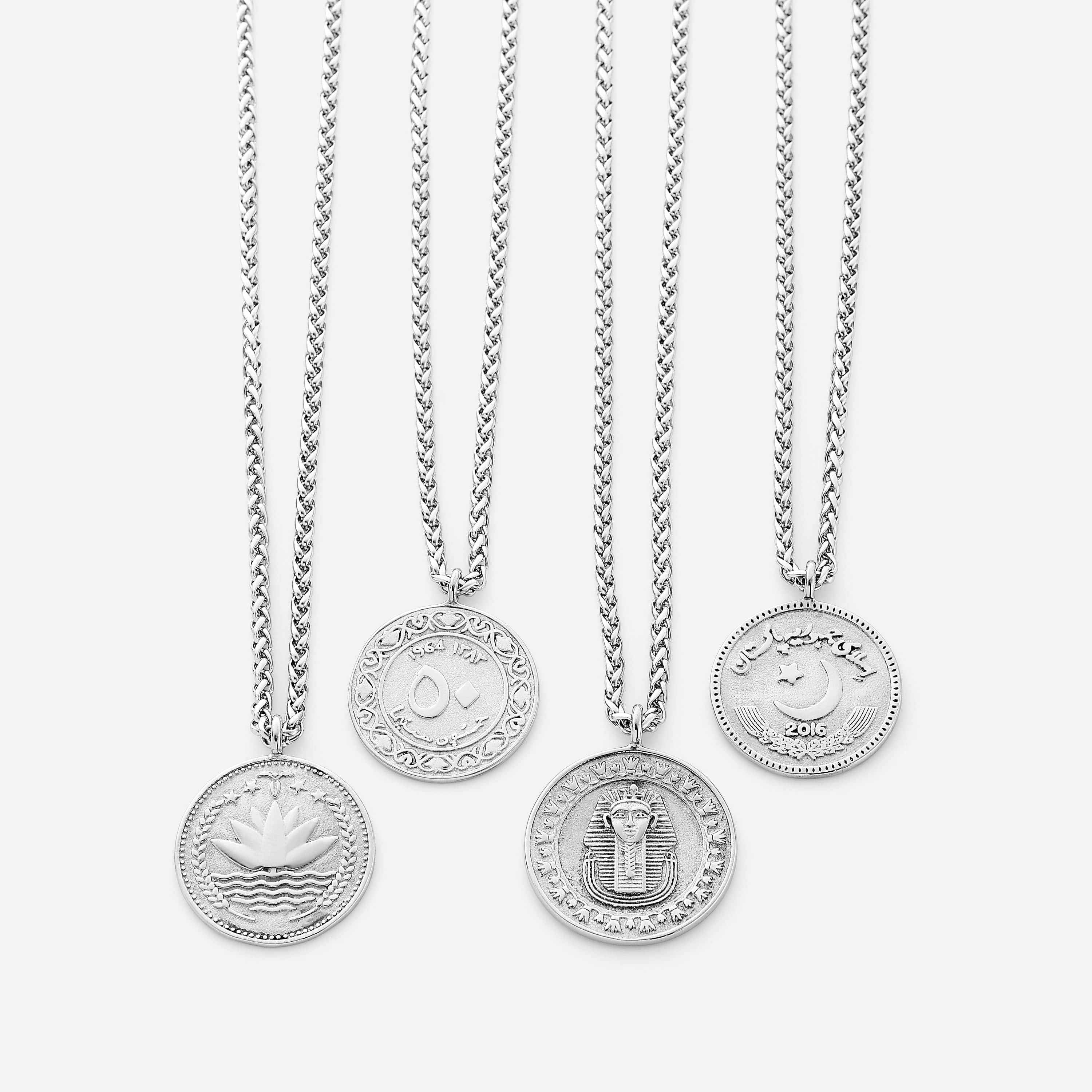 Country Coin Necklace | Men - Nominal