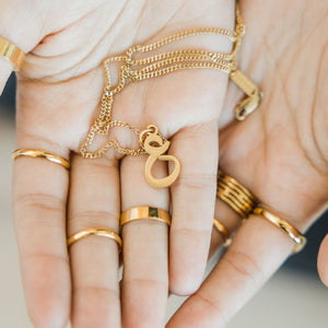 Hanging Arabic Letter Necklace | Women - Nominal