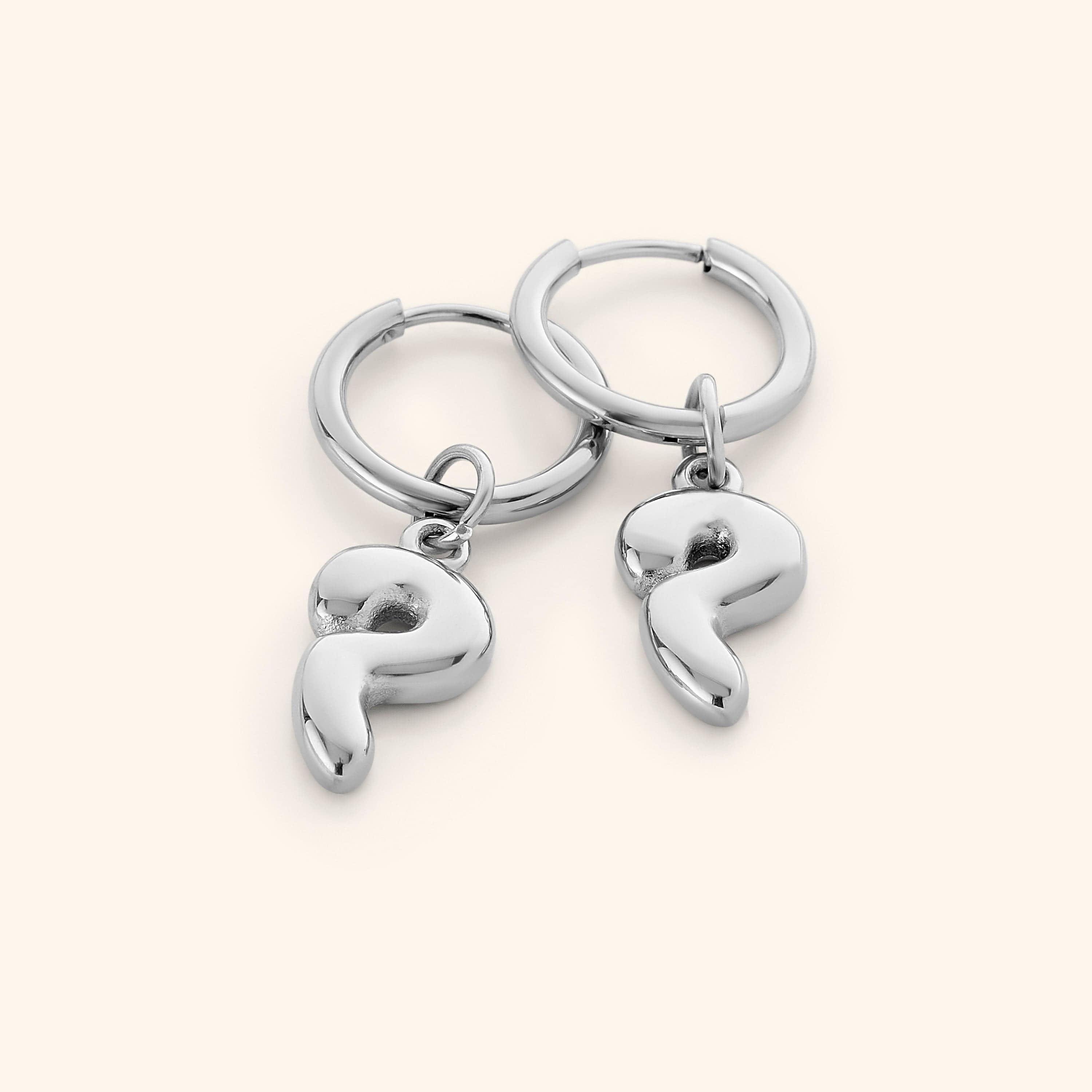 Arabic Bubble Letter Earrings - Nominal