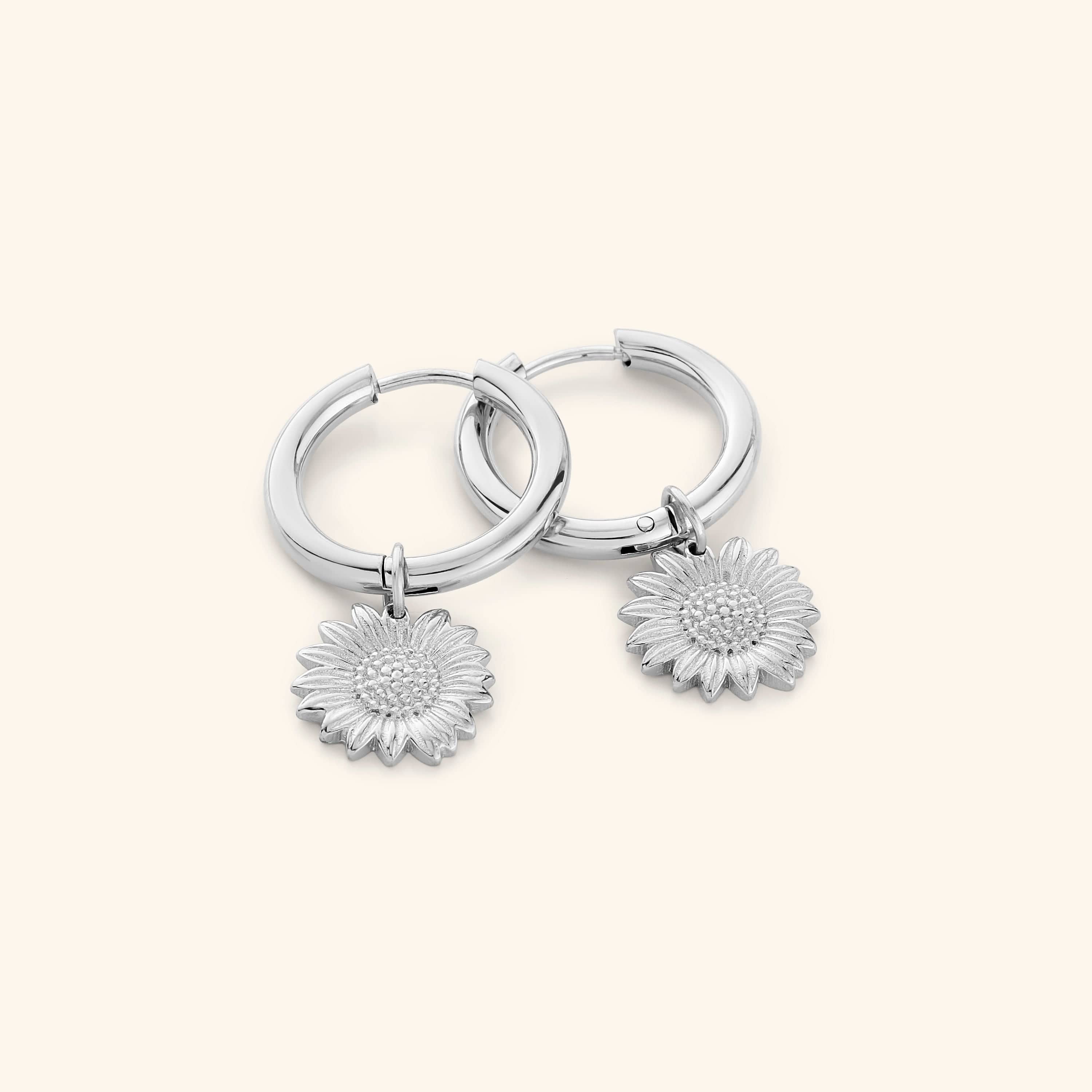Sunflower Mini-Hoop Earrings - Nominal