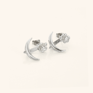 Damask Rose & Crescent Jacket Earrings | VELA x Nominal - Nominal