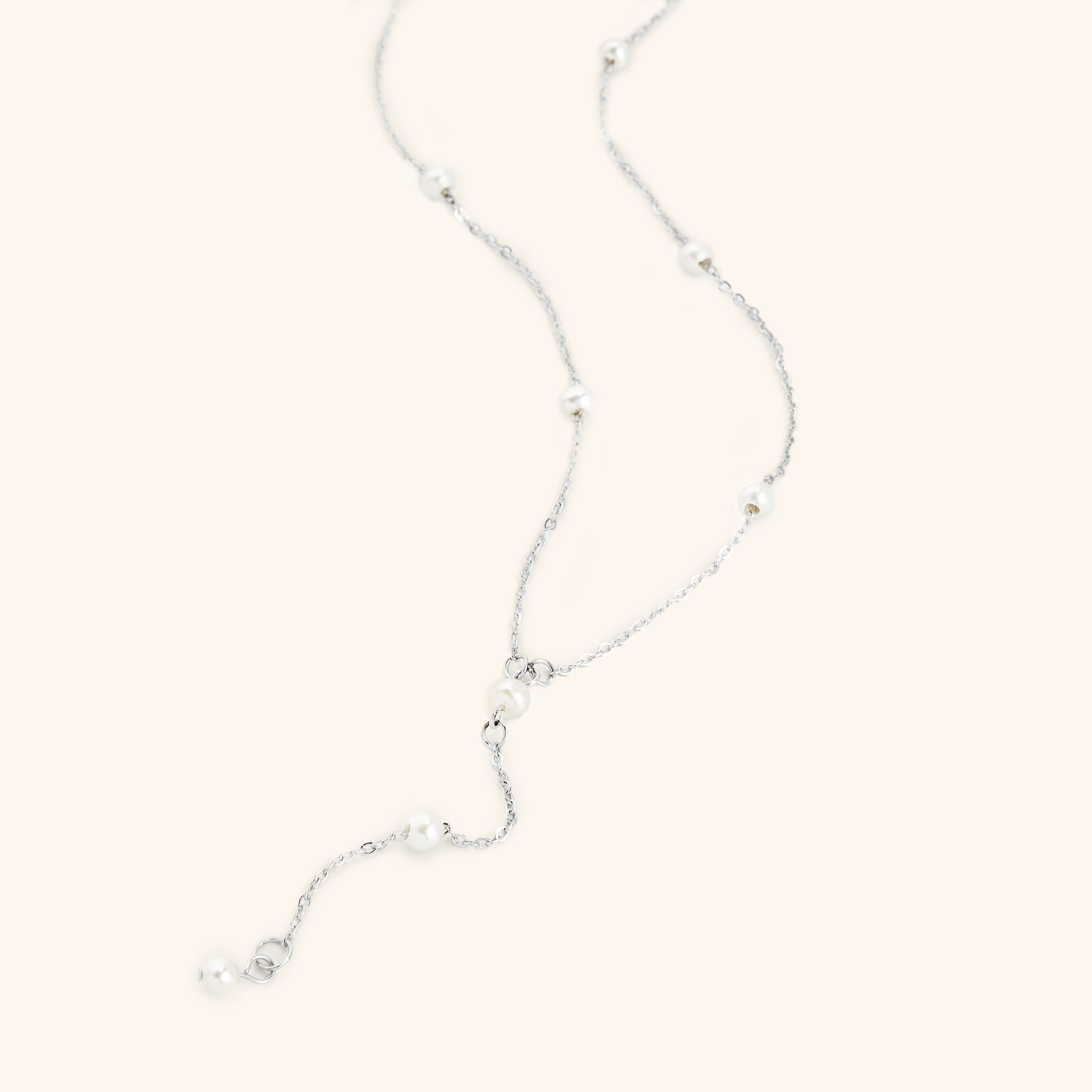 Dotted Pearl Lariat Necklace - Nominal