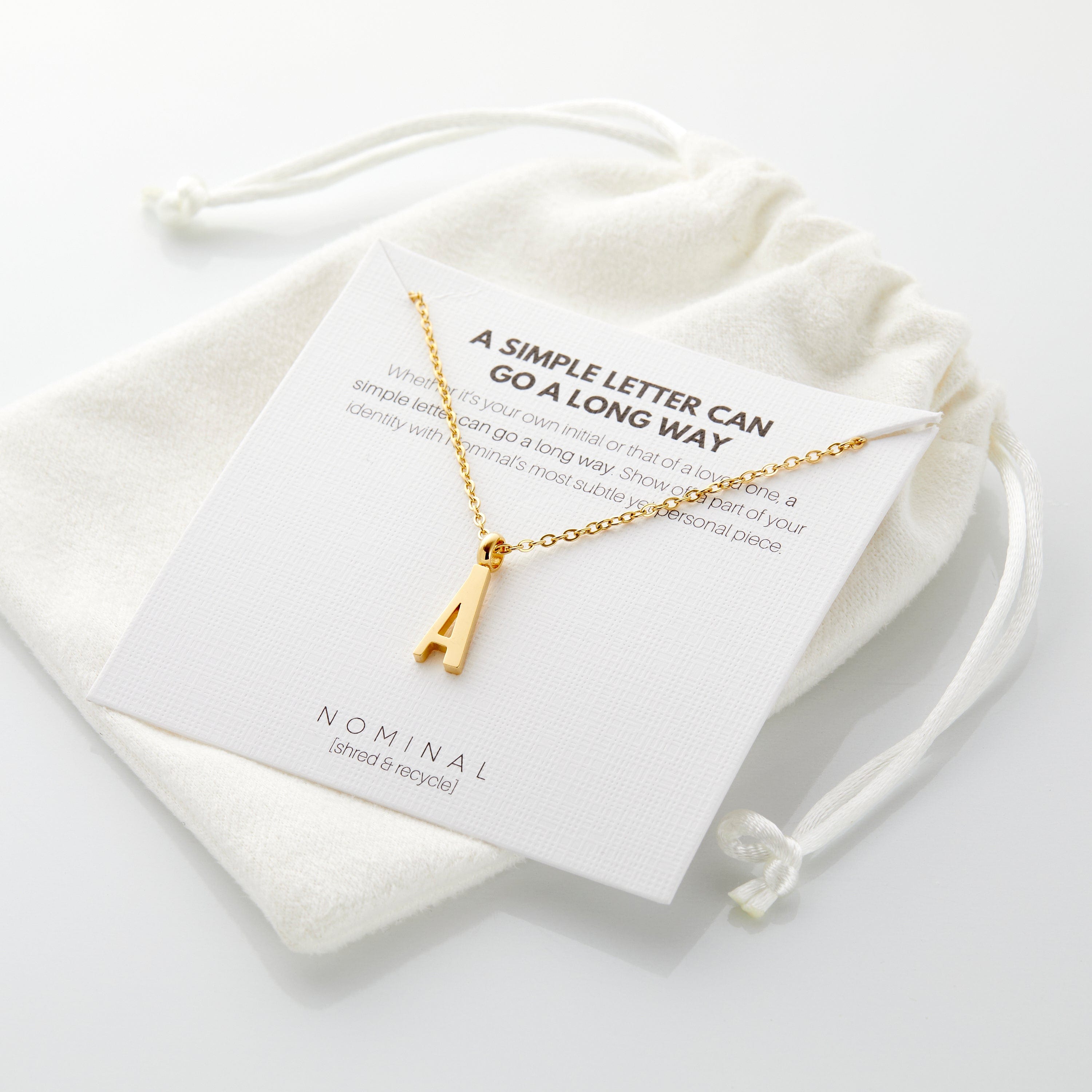 English Letter Necklace - Nominal